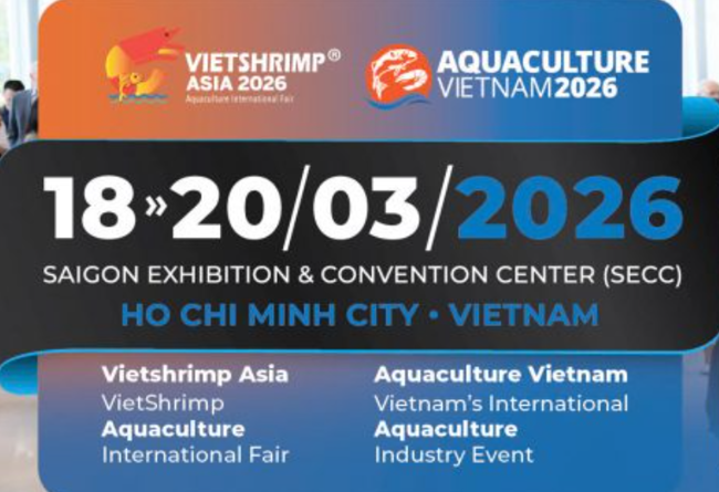 注册通道已开启！2026年越南水产双展 VIETSHRIMP ASIA 2026 & AQUACULTURE VIETNAM 2026 观展登记通道开启